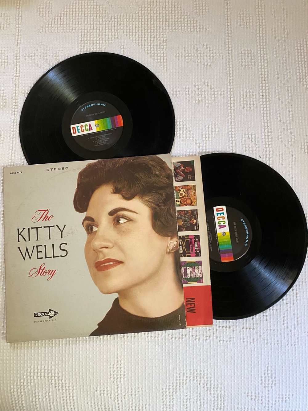 Kitty Wells Story 2 vinyl record album set DXSB 7174 Stereo